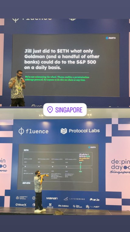 On stage at de:pin day
